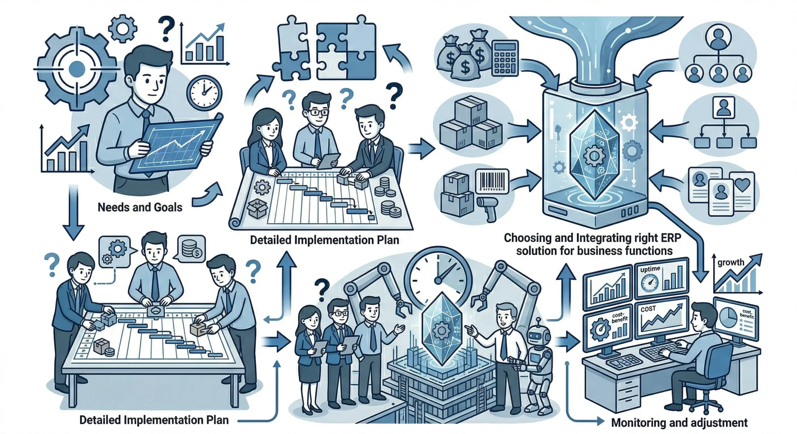 Operations back up and running because of an ERP implementation team