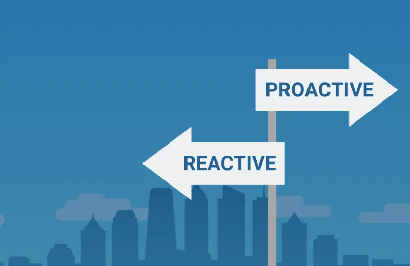 What it means to be proactive vs reactive